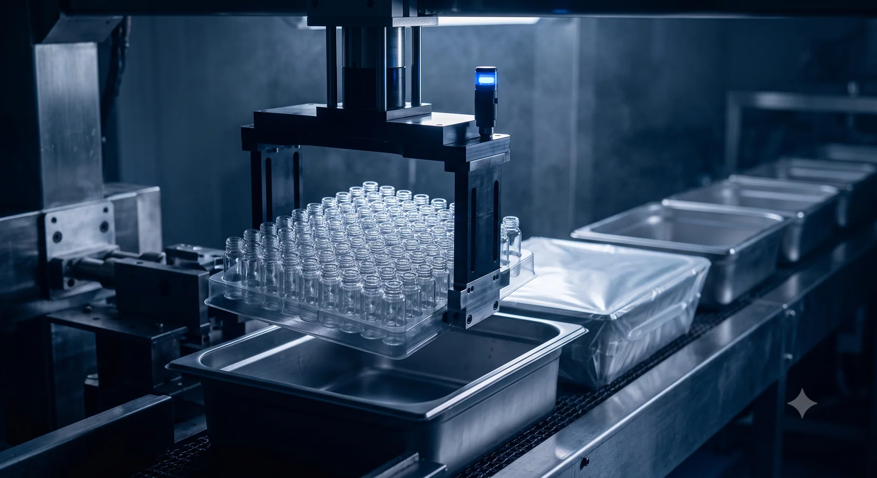 Packaging stage of the manufacturing line