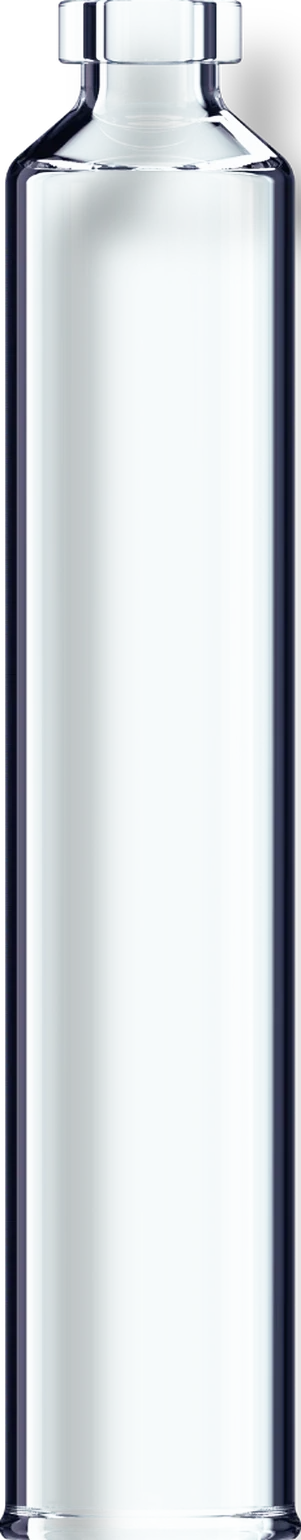 Clear pharmaceutical glass cartridge