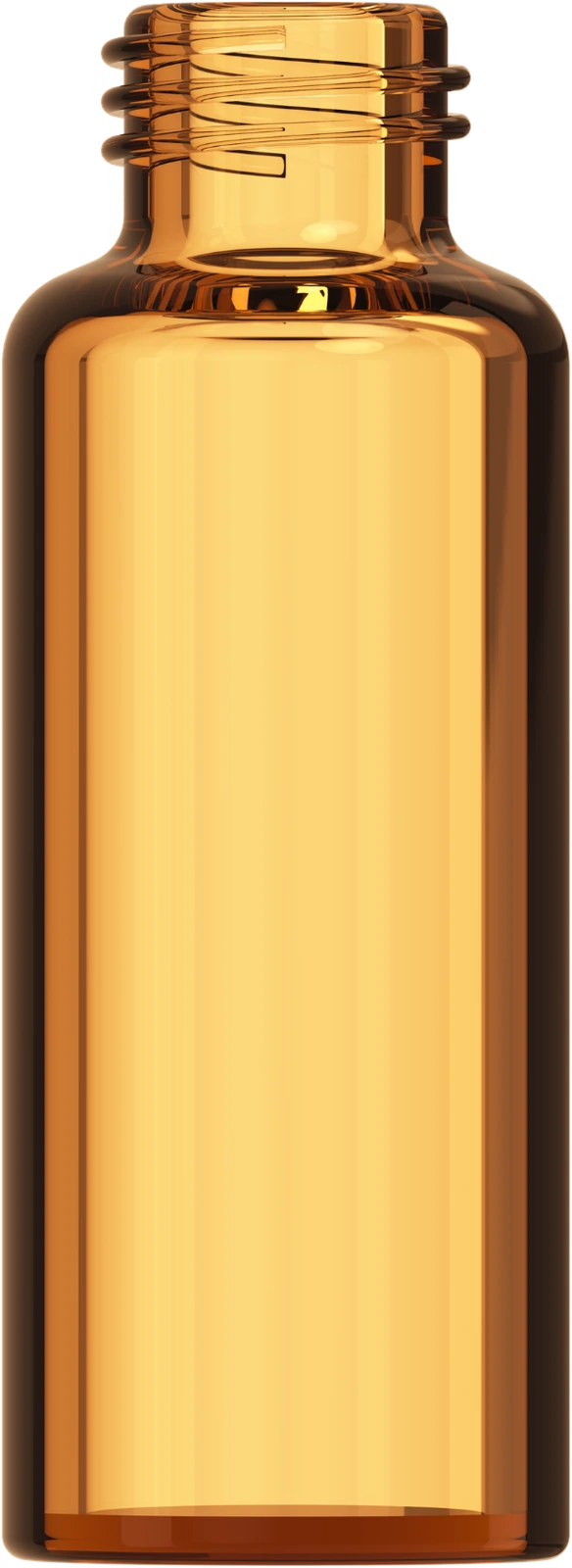 Amber screw-neck glass vial
